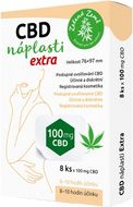 Zelená Země CBD náplasti Extra velké 8 ks