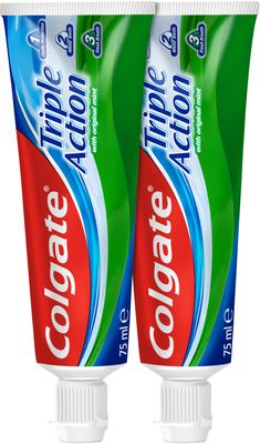 Colgate zubní pasta Triple Action 2 x 75 ml