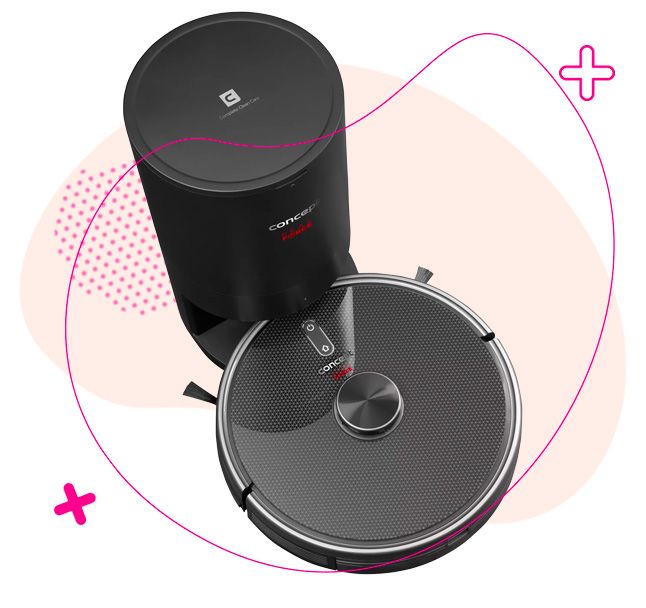 robotický vysavač, úklid, vysávání, concept