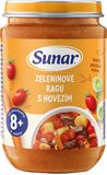 Sunar Příkrm zeleninové ragú s hovězím 8m+, 190 g