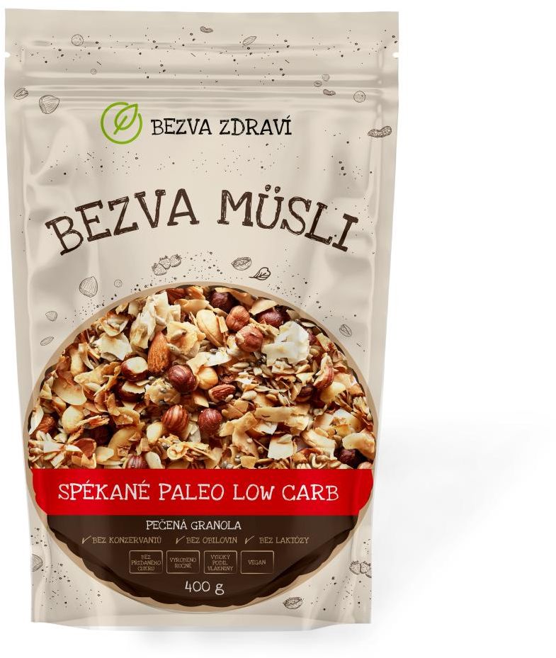 Bezva müsli Spékané Paleo Low Carb 400 g