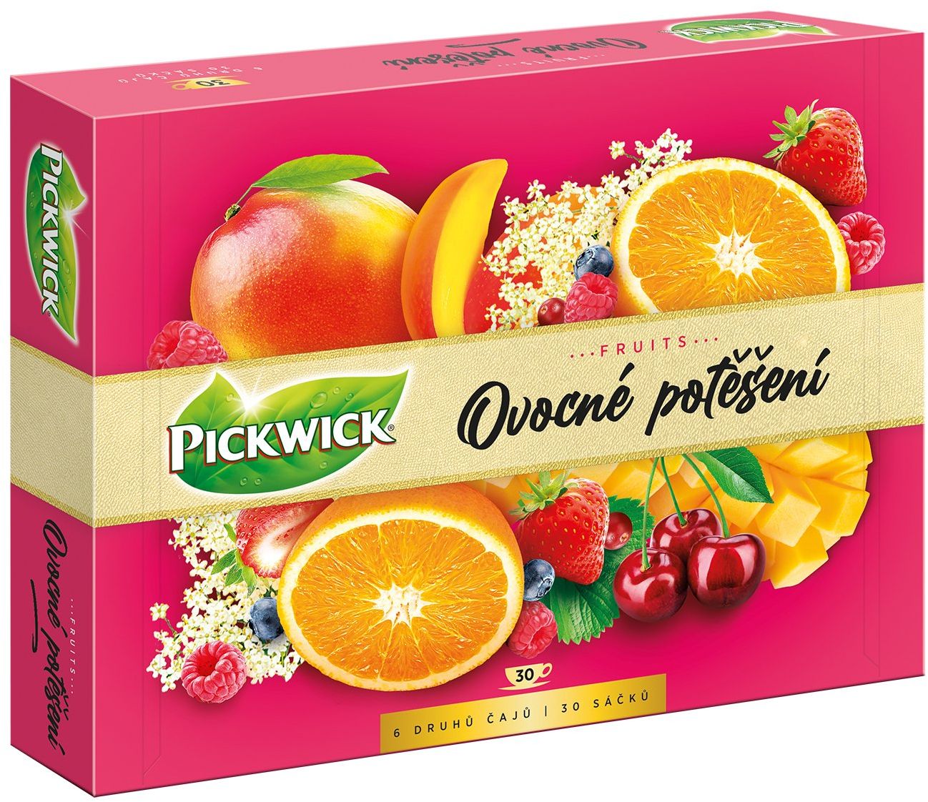 Pickwick Ovocné potěšení - Kolekce ovocných čajů 30 x 58 g