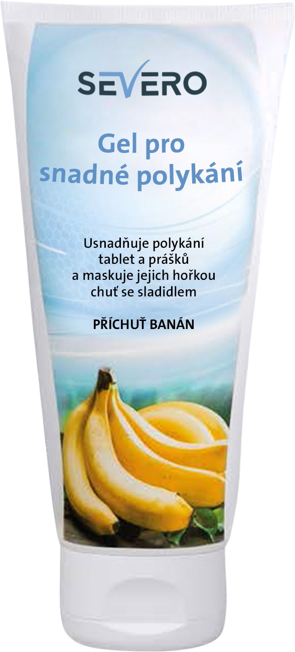 Severo gel pro snadné polykání, banán 150 ml