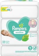 Pampers Sensitive XXL Vlhčené ubrousky 4 x 80 ks
