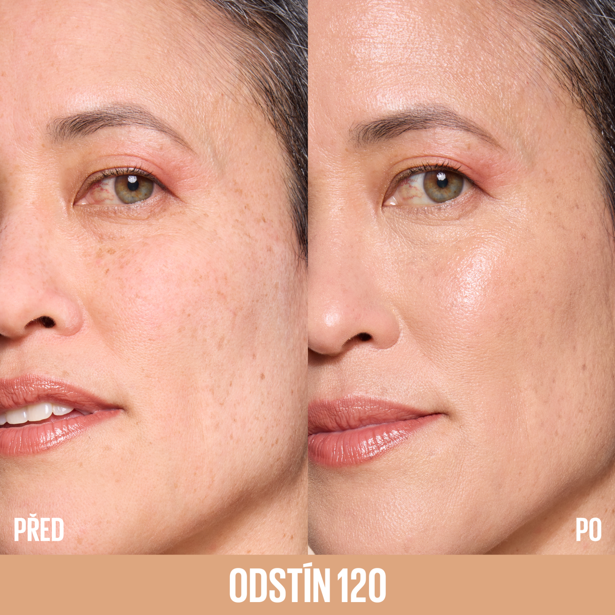 Maybelline Lifter Foundation 120, rozjasňující make-up Plump & Glow 30 ml