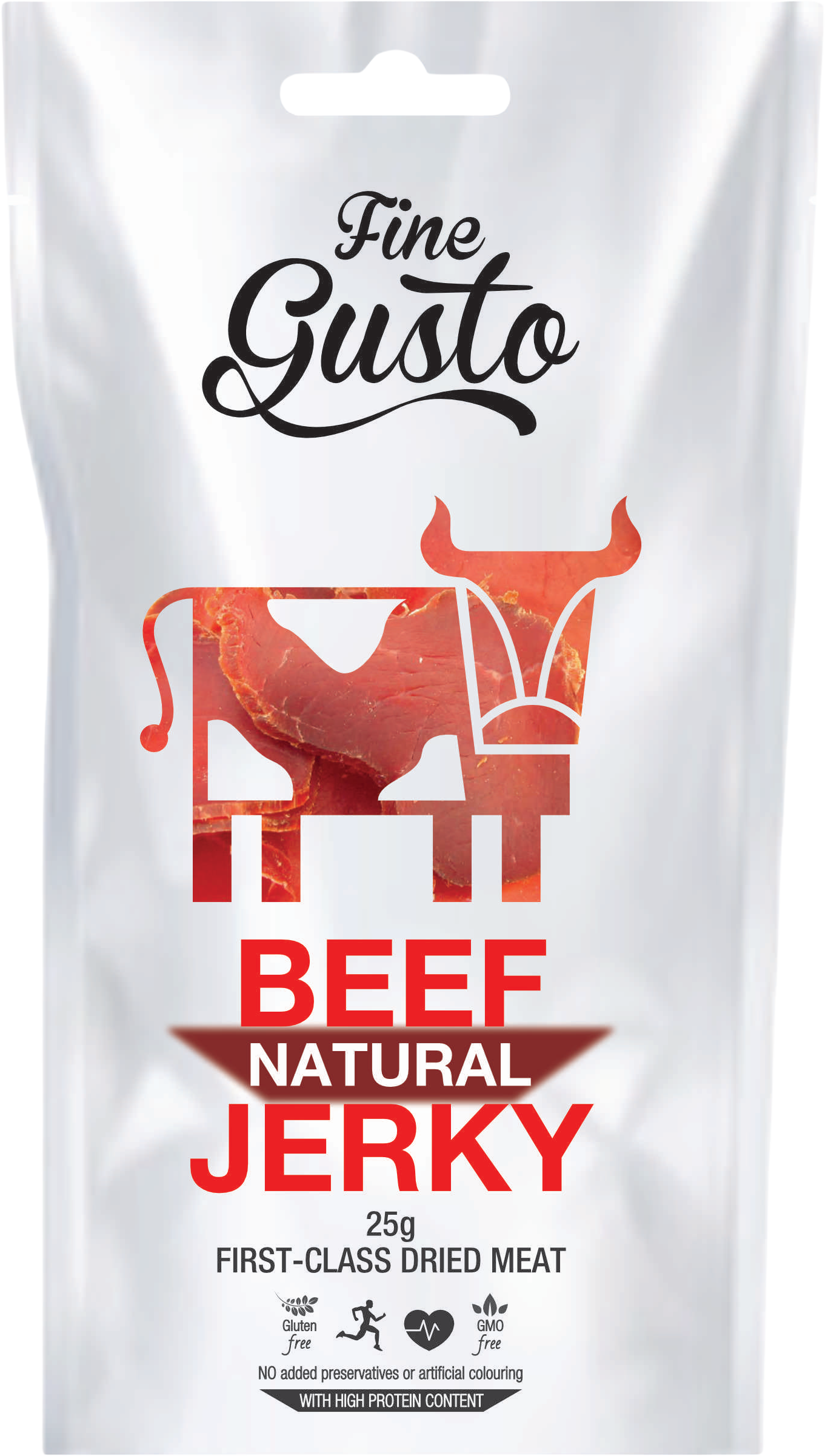 Fine Gusto Hovězí Jerky Natural 25 g