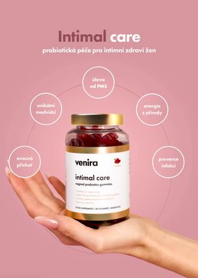 Venira intimal care - medvídci pro vaginální péči brusinka 60 ks