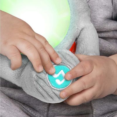 Bright Starts Hračka plyšová hudební svítící Hug-a-bye Baby™ sloník 0m+