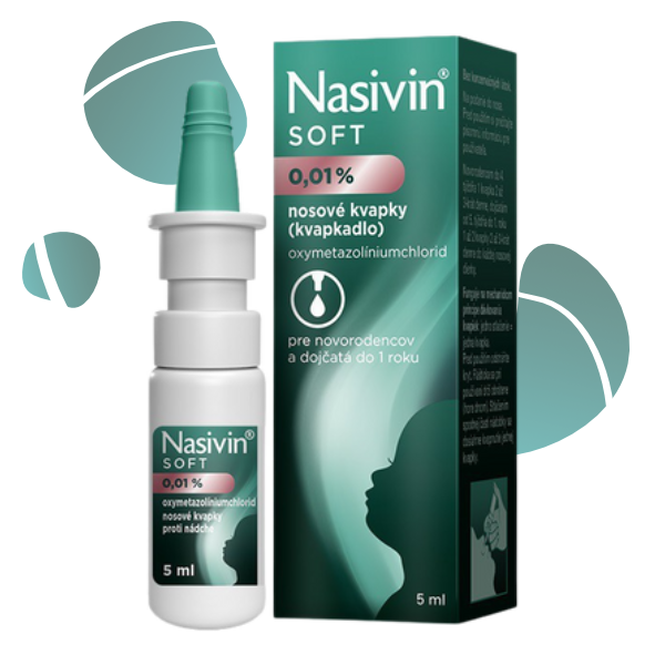 Nasivin SOFT nosové kvapky 0,01 % 5 ml