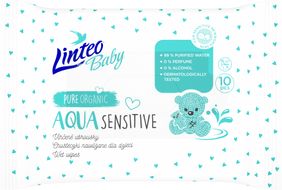 Linteo Baby Vlhčené ubrousky Aqua Sensitive 10 ks