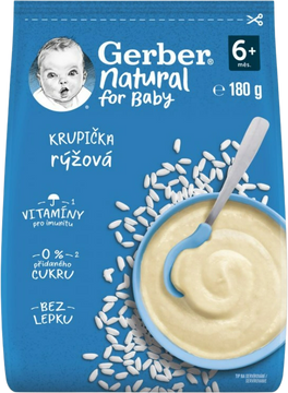 Gerber Natural rýžová krupička 180 g