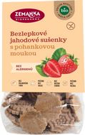 Zemanka Bezlepkové pohankovo - jahodové bio sušenky 100 g