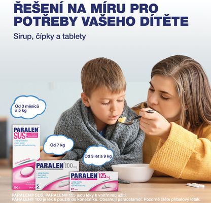 Paralen SUS 24mg/ml perorální suspenze 100 ml