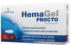 HemaGel PROCTO Rektální čípky 15 ks