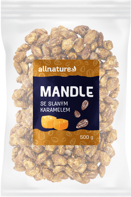 Allnature Mandle slaný karamel 500 g