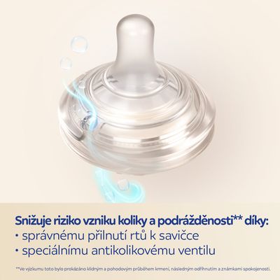 Canpol babies Savička k lahvi Natural Shape 12m+, 2 ks