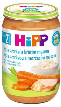 HiPP Rýže s karotkou a krůtím masem 220 g