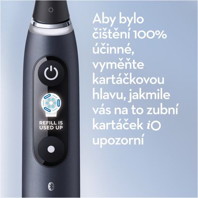 Oral-B iO Series 9 Black onyx elektrický zubní kartáček s magnetickou technologií iO