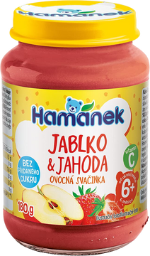 Hamánek Jahoda ovocná svačinka bez přidaného cukru 180 g