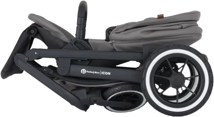 Petite&Mars Kočárek kombinovaný ICON 2v1 Dove Grey LITE RWS + Core Pro i-Size Black Grey + Báze
