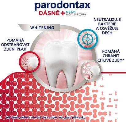 Parodontax pro dásně, dech a citlivé zuby Whitening 2 x 75 ml