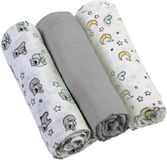 BabyOno Pleny mušelínové Super soft šedá 3 ks