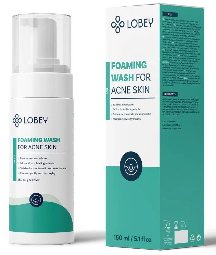 Lobey Mycí pěna při akné 150 ml