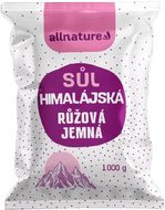 Allnature Himalájská sůl růžová jemná 1000 g