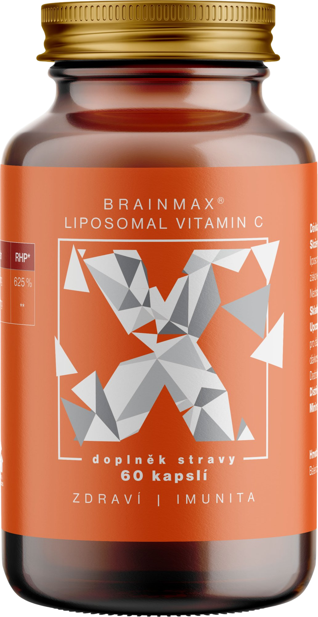 BrainMax Liposomal Vitamin C UPGRADE 500 mg 60 kapslí