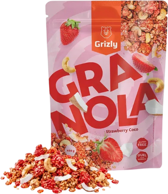 Grizly Granola strawberry coco 450 g