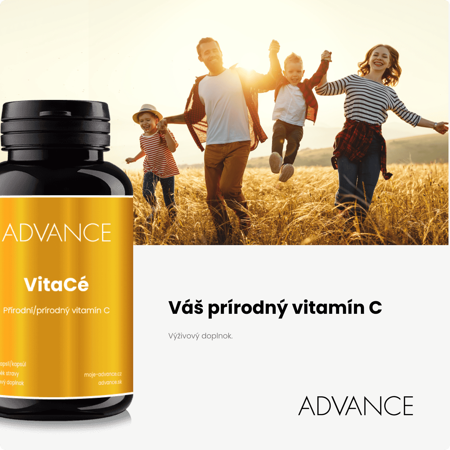ADVANCE VitaCé - přírodní vitamín C 60 kapslí