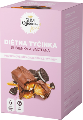 SLIM Queen Dietní tyčinka, sušenka a smetana 6 x 35 g