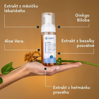 Lobey Obličejová mycí pěna 150 ml