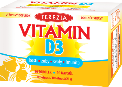 Terezia Vitamin D3 1000 IU 90 tobolek