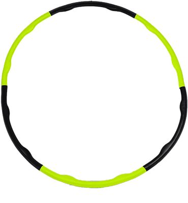 Rucanor Hula hoop weight obruč, Barva: Černá/žlutá 1 x 98 cm