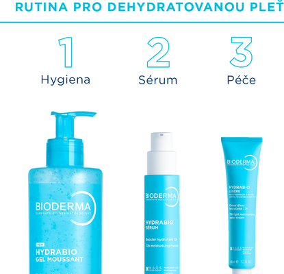 Bioderma Hydrabio Gel moussant pěnivý micelární čisticí gel poskytující 24h hydrataci 400 ml