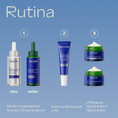 Weleda Liftingový krém na kontury očí a rtů, Modrý hořec a Protěž alpská 10 ml
