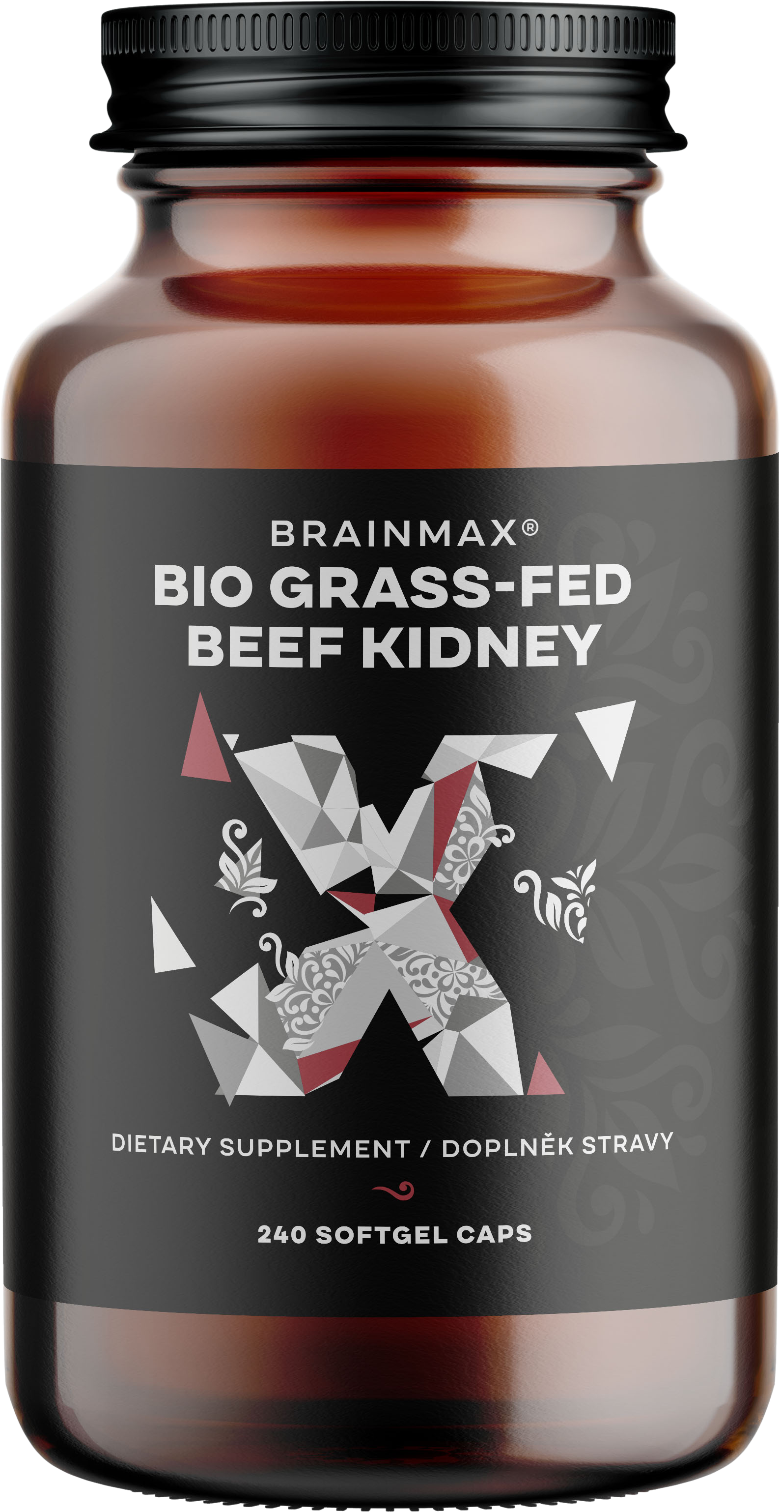 BrainMax Hovězí ledviny, BIO 240 kapslí