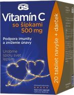 GS Vitamín C500 + šípky - dárkové balení 120 tablet