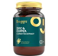 Beggs Zinc + Copper + Green tea extract 60 kapslí