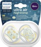 Philips Avent Dudlík Ultra air nočný 18m+ 2 ks