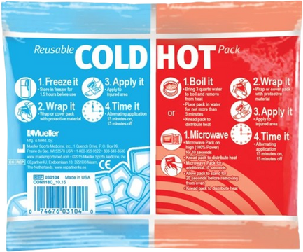 Mueller Reusable Cold/Hot Pack, chladivý/hřejivý sáček, 12 x 15 cm