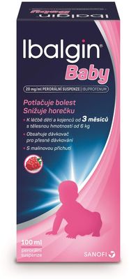 Ibalgin Baby 20mg/ml suspenze 100 ml