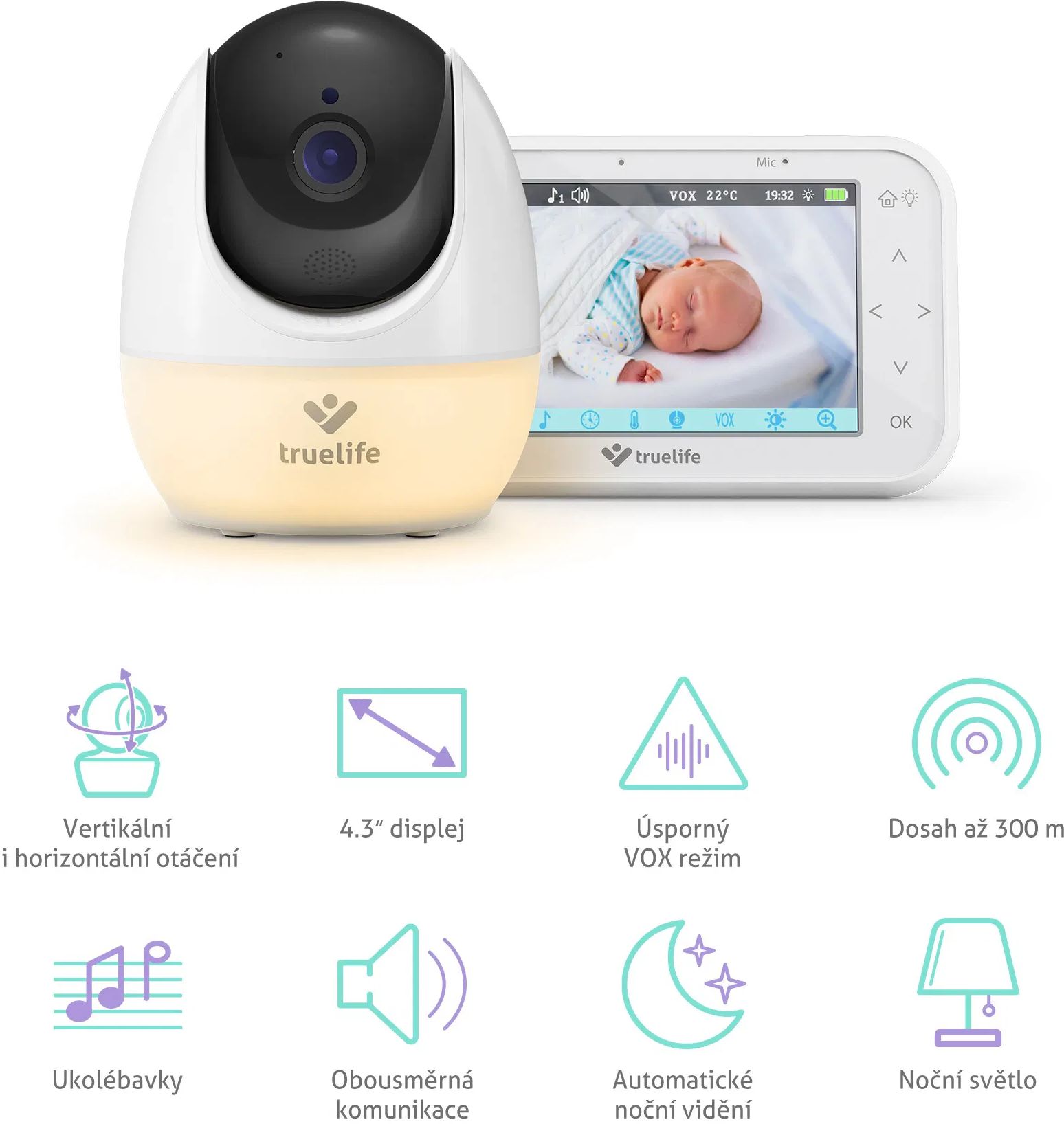 TrueLife Videochůvička digitální NannyCam R4 Pro