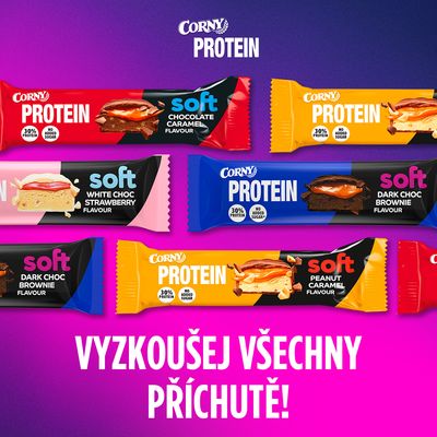 Corny Protein SOFT, Hořká čokoláda-brownie 45 g