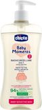 Chicco Šampon micelární na vlasy a tělo s dávkovačem Baby Moments Sensitive 94% přírod. složek 500 ml
