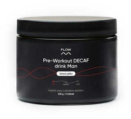 Flow Preworkout Man DECAF (zelené jablko) 330 g