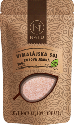 Natu Himalájská růžová sůl jemná 500 g