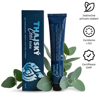 Thai Cream Thai Cool Cream Pure Chladivý masážní krém 100 g