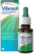 Vibrocil 2,5mg/ml+0,25mg/ml, nosní kapky při léčbě rýmy 15 ml